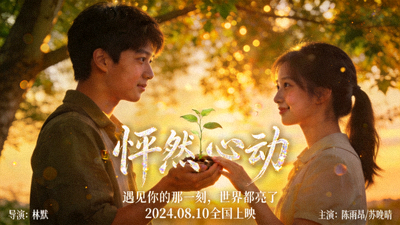 电影海报 - 浪漫爱情电影《怦然心动》温馨封面